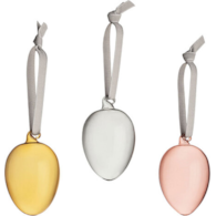 Bombki Iittala Egg żółta, transparentna i różowa 3