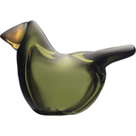 Dekoracja Flycatcher zielona szklana