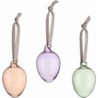 Bombki Iittala Egg różowa, fioletowa i zielona 3 s