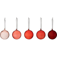 Bombki Iittala 8 cm czerwone 5 szt.
