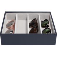 Pudełko na okulary Stackers Classic Pebble 4 komor