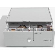 Organizer na kosmetyki Stackers Pebble głęboki sup