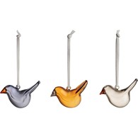 Dekoracje świąteczne Birds mini kolorowe 3 szt.