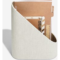 Organizer na dokumenty Stackers jasnobeżowy lniany