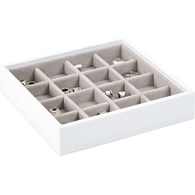 Szkatułka na charmsy Stackers 16 komorowa biało-be