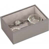 Szkatułka na biżuterię Stackers open mini szaro-be